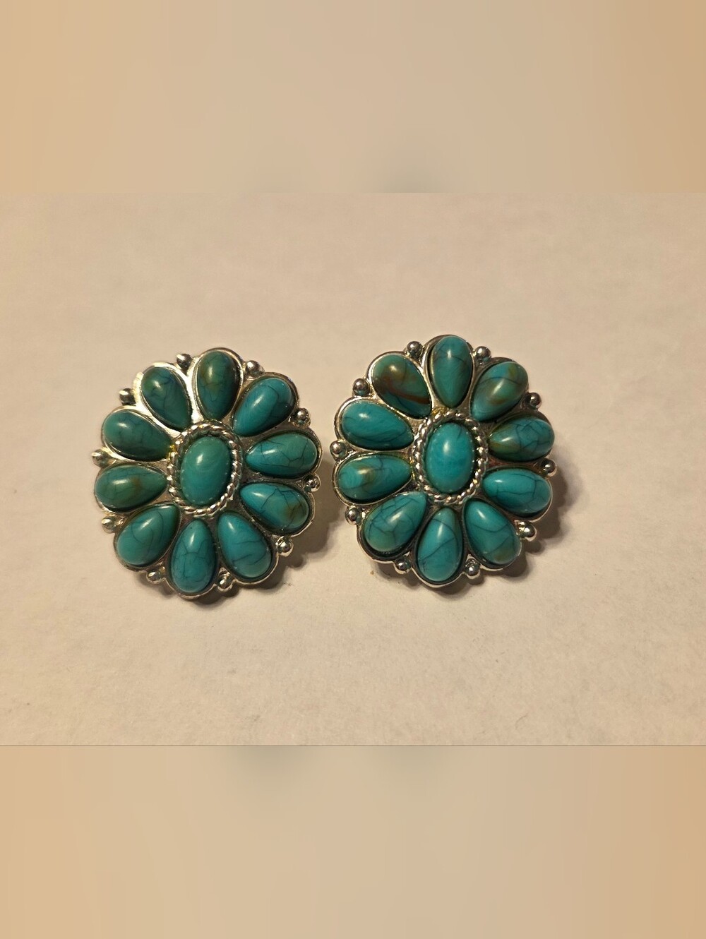 Faux Turquoise Earrings